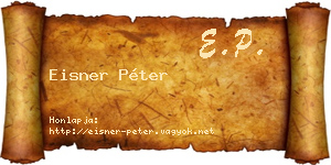 Eisner Péter névjegykártya